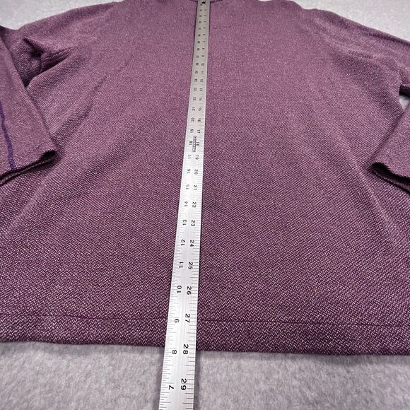 Robert Graham Sweater Mens XXL 2XL Purple 1/4 Quarter Zip Long Sleeve Pullover - Picture 6 of 10